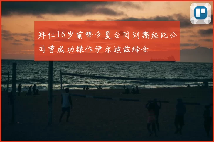 拜仁16岁前锋今夏合同到期经纪公司曾成功操作伊尔迪兹转会